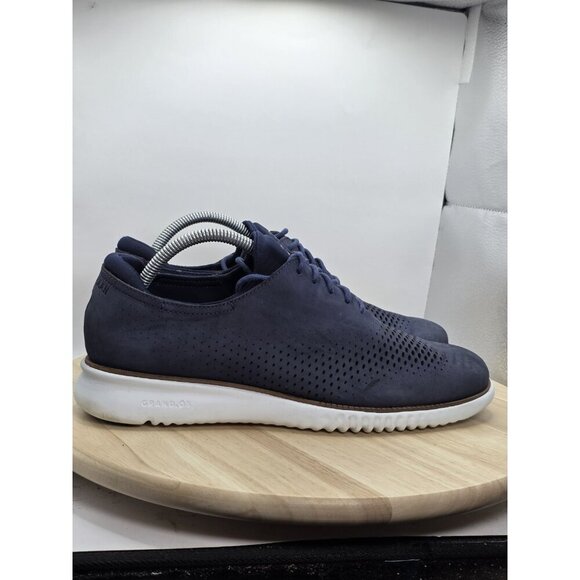 Cole Haan Mens Original Grand Stitchlite Wingtip Oxfords Bluet C207902 Size 9.5 - Picture 3 of 11